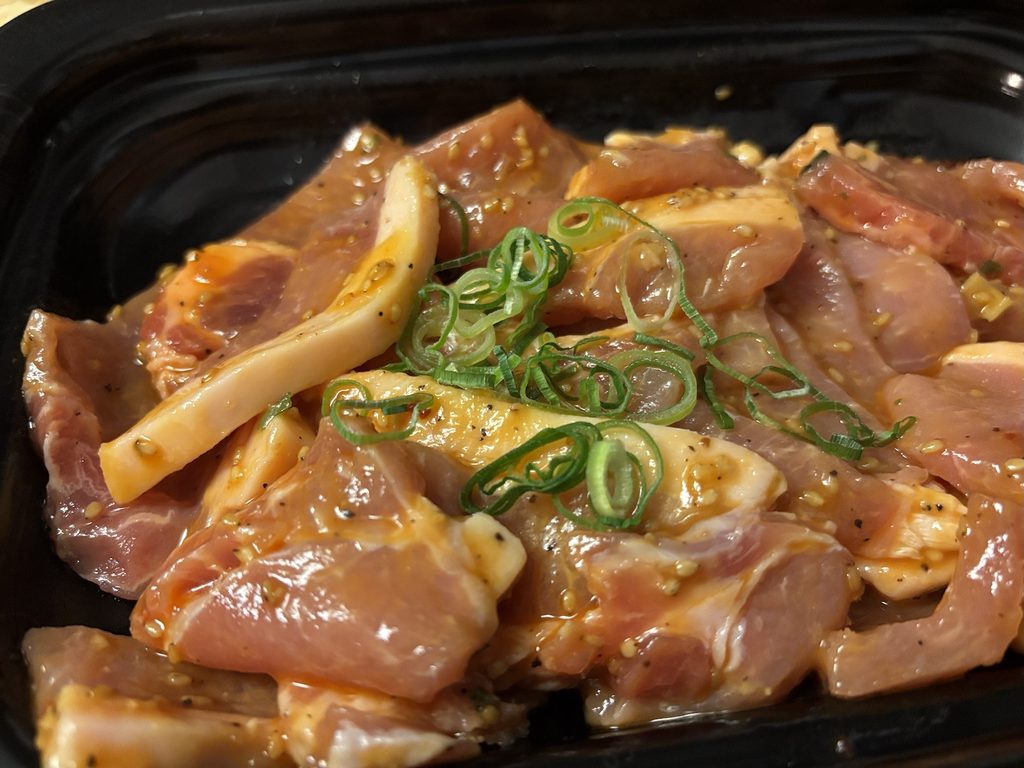 もちもちぶた炒め途中