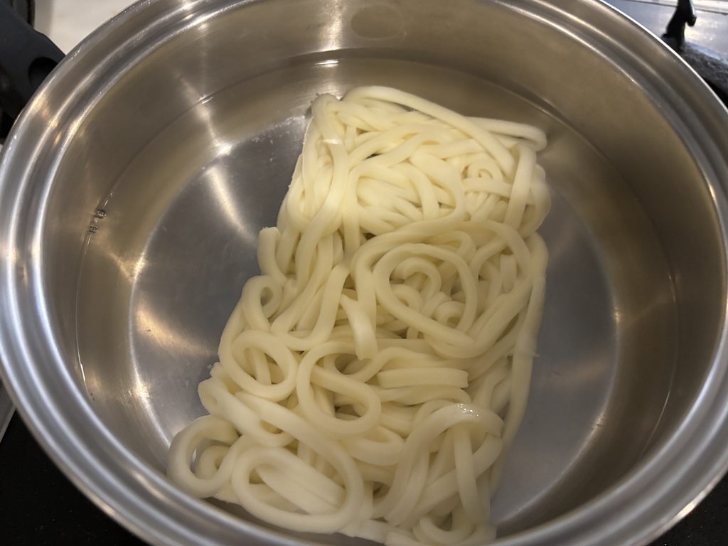 薄揚げと白菜の温うどん 完成