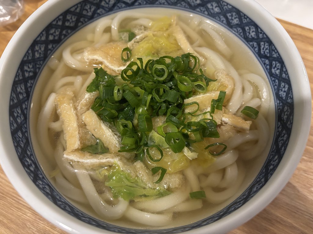 温かい熟成うどん 一杯